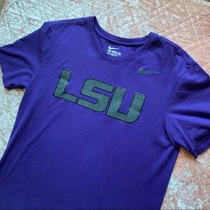 Purple and grey Women’s LSU The Nike Tee